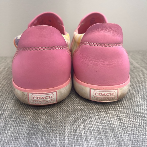 Coach Signature Monogram Beale Slip On Canvas Sneakers Women's 6 - Picture 4 of 6
